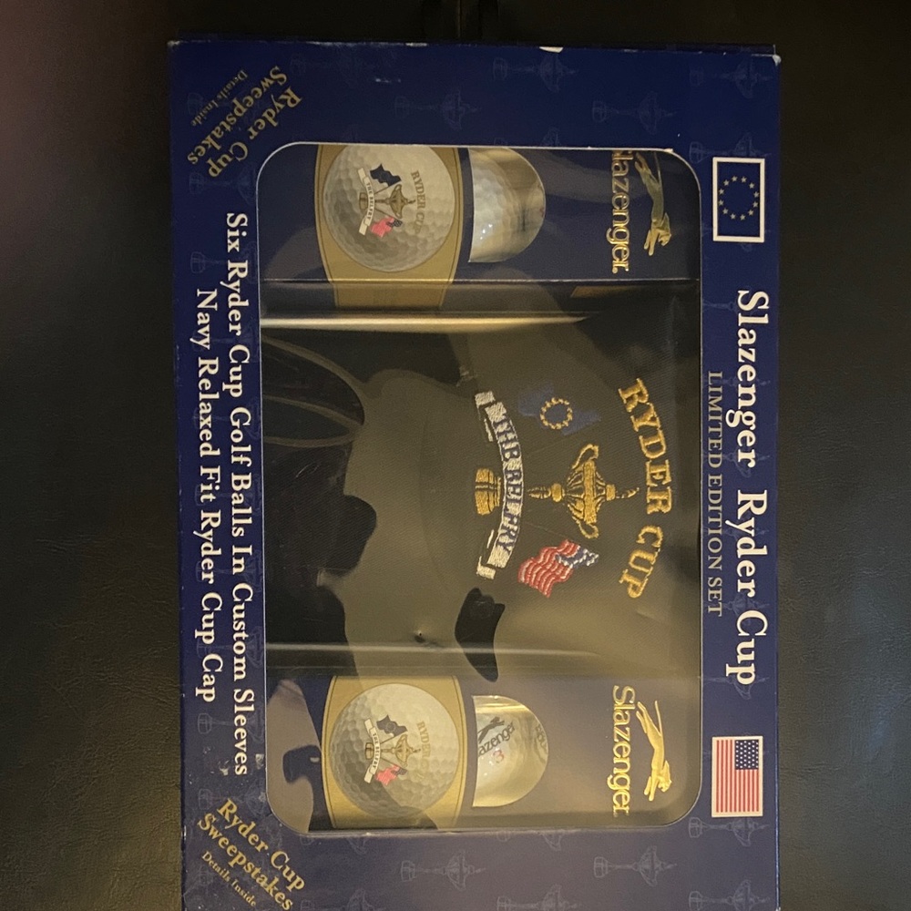 Slazenger Ryder Cup Golf Set with Black and Gold Cap